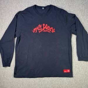 100 Thieves‎ Open World Long Sleeve Graphic Shirt Black 3XL Esports Gamer